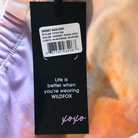 𝅺WILDFOX NWT Rory Tie Dye Lounge Pants Large - Picture 4 of 8